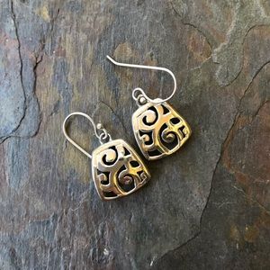 Sterling silver ornate earrings